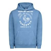 Pigment Pebble Blue sriracha official hot chili sauce men's graphic Urban Hoodie - linhVisuals