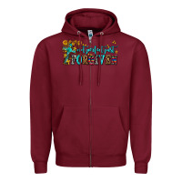 Burgundy not perfect just forgıven Zipper Hoodie - AdoDesignShop