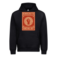 Black democratic socialist Urban Hoodie - linhVisuals