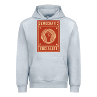 Heather Grey democratic socialist Urban Hoodie - linhVisuals