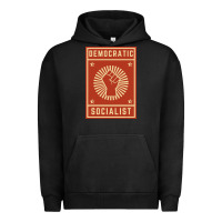 Pigment Black democratic socialist Urban Hoodie - linhVisuals