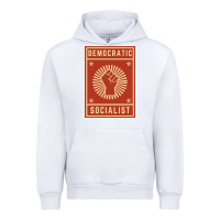 White democratic socialist Urban Hoodie - linhVisuals