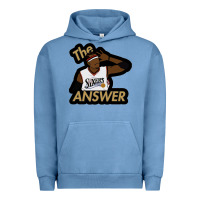 Pigment Pebble Blue sixers the answer Urban Hoodie - linhVisuals
