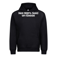 Black womens not 100 sold on goose v neck t shirt Urban Hoodie - linhVisuals