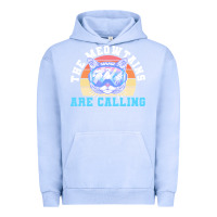 Pigment Grape Ice skiing t  shirt ski goggles cat the meowtains are calling skier winter Urban Hoodie - linhVisuals