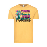 Vintage Mustard Coffee Gives Me Nurse Powers Vintage Tee - FaDigitalArtStudio