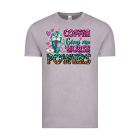 Vintage Zinc Coffee Gives Me Nurse Powers Vintage Tee - FaDigitalArtStudio