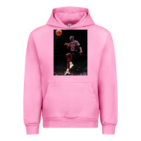 Fuchsia Pink Michael JorDunk Urban Hoodie - linhVisuals