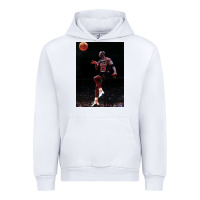 White Michael JorDunk Urban Hoodie - linhVisuals