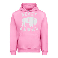 Fuchsia Pink beast of bourbon drinking whiskey design bison buffalo party t shirt Urban Hoodie - linhVisuals