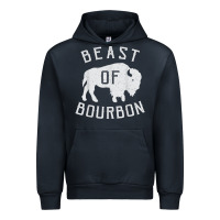 Navy beast of bourbon drinking whiskey design bison buffalo party t shirt Urban Hoodie - linhVisuals