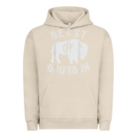 Pigment French Oak beast of bourbon drinking whiskey design bison buffalo party t shirt Urban Hoodie - linhVisuals
