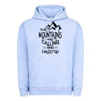 Pigment Grape Ice the mountains are calling and i must go   black Urban Hoodie - linhVisuals