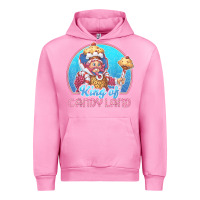 Fuchsia Pink candy land king of candy land portrait t shirt Urban Hoodie - linhVisuals