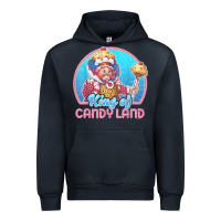 Navy candy land king of candy land portrait t shirt Urban Hoodie - linhVisuals