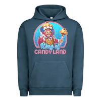 Pigment Midnight Navy candy land king of candy land portrait t shirt Urban Hoodie - linhVisuals