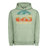 Pigment Oil Green daddy dinosaur daddysaurus 3 three kids xmas christmas gift t shirt Urban Hoodie - linhVisuals