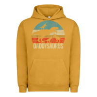 Pigment Peanut Butter daddy dinosaur daddysaurus 3 three kids xmas christmas gift t shirt Urban Hoodie - linhVisuals