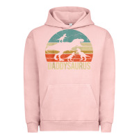 Pigment Salmon daddy dinosaur daddysaurus 3 three kids xmas christmas gift t shirt Urban Hoodie - linhVisuals