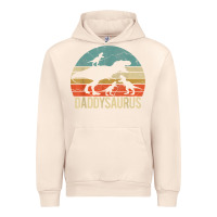 Sandshell daddy dinosaur daddysaurus 3 three kids xmas christmas gift t shirt Urban Hoodie - linhVisuals