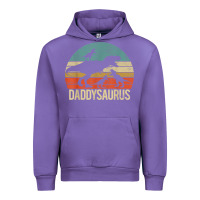 Tulip daddy dinosaur daddysaurus 3 three kids xmas christmas gift t shirt Urban Hoodie - linhVisuals