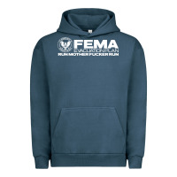 Pigment Midnight Navy fema evacuation plan Urban Hoodie - linhVisuals