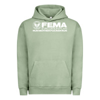 Pigment Oil Green fema evacuation plan Urban Hoodie - linhVisuals