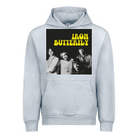 Heather Grey iron butterfly Urban Hoodie - linhVisuals