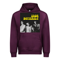 Mauve Wine iron butterfly Urban Hoodie - linhVisuals