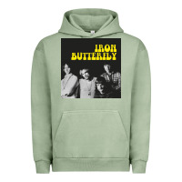 Pigment Oil Green iron butterfly Urban Hoodie - linhVisuals