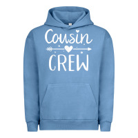 Pigment Pebble Blue cousin crew t shirt Urban Hoodie - linhVisuals