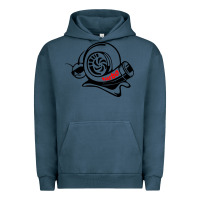 Pigment Midnight Navy Turbo Urban Hoodie - linhVisuals