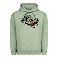 Pigment Oil Green Turbo Urban Hoodie - linhVisuals