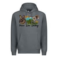 Rock Peace Love Donkey Premium Hoodie - LillyAllenDesigns