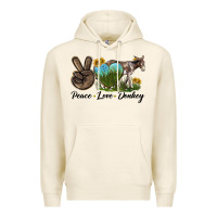 Tofu Peace Love Donkey Premium Hoodie - LillyAllenDesigns