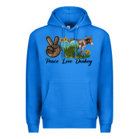 True Royal Peace Love Donkey Premium Hoodie - LillyAllenDesigns