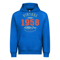 Cobalt Vintage Since 1958 - 64th Birthday Retro Classic Urban Hoodie - linhVisuals