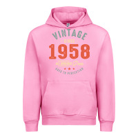 Fuchsia Pink Vintage Since 1958 - 64th Birthday Retro Classic Urban Hoodie - linhVisuals
