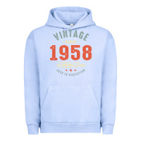 Pigment Grape Ice Vintage Since 1958 - 64th Birthday Retro Classic Urban Hoodie - linhVisuals