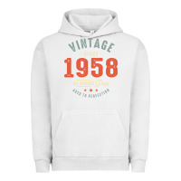 Pigment Lunar Rock Vintage Since 1958 - 64th Birthday Retro Classic Urban Hoodie - linhVisuals