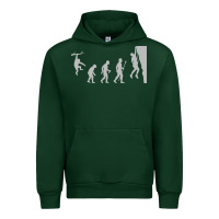 Forest Green funny rock climbing evolution Urban Hoodie - linhVisuals