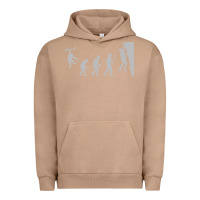 Pigment Burro funny rock climbing evolution Urban Hoodie - linhVisuals