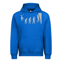 Cobalt funny rock climbing evolution Urban Hoodie - linhVisuals