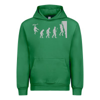 Emerald funny rock climbing evolution Urban Hoodie - linhVisuals