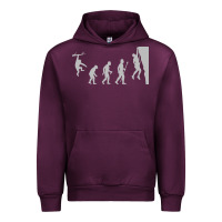 Mauve Wine funny rock climbing evolution Urban Hoodie - linhVisuals
