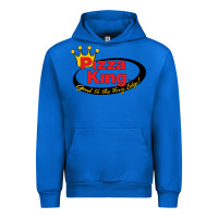 Cobalt Pizza King Cowboy Urban Hoodie - linhVisuals