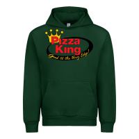 Forest Green Pizza King Cowboy Urban Hoodie - linhVisuals