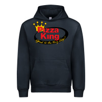 Navy Pizza King Cowboy Urban Hoodie - linhVisuals