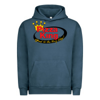 Pigment Midnight Navy Pizza King Cowboy Urban Hoodie - linhVisuals