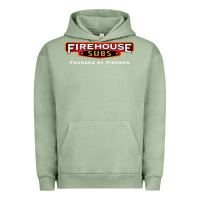Pigment Oil Green Firehouse Subs Urban Hoodie - linhVisuals